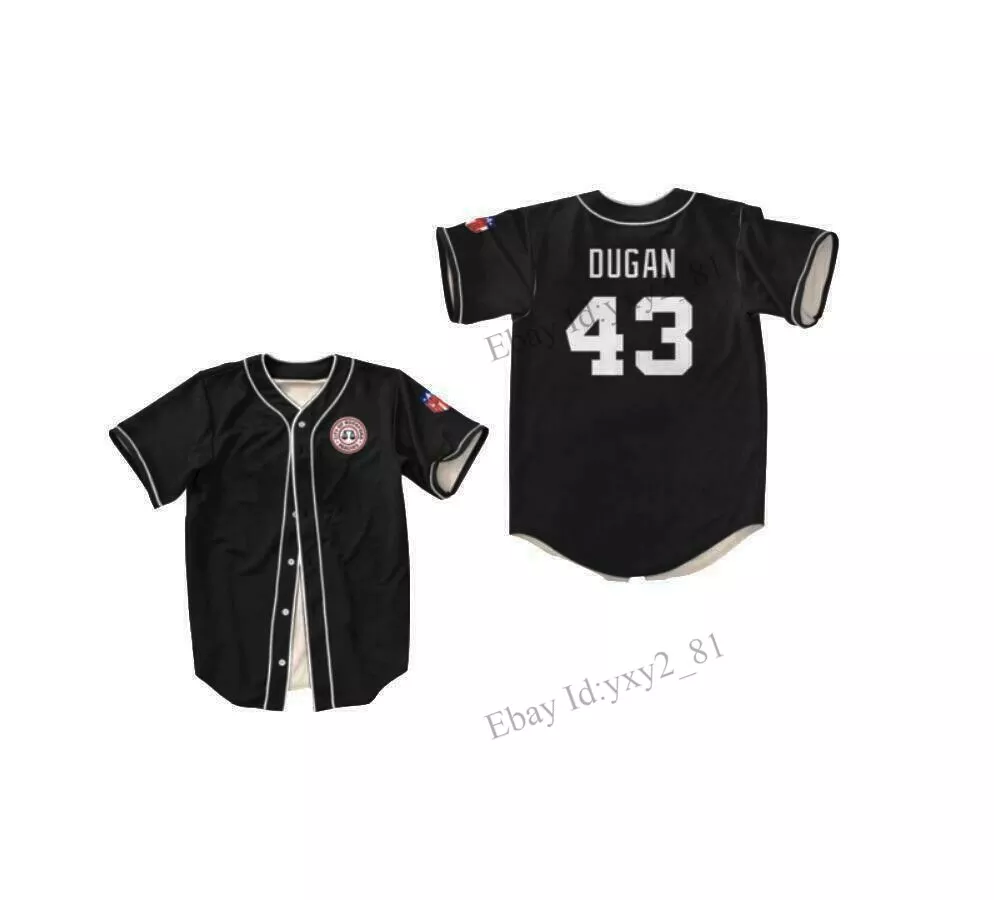  #43 Jimmy Dugan City of Rockford Peaches A League of Their Own  Movie Men's Baseball Jersey Stitched : Clothing, Shoes & Jewelry