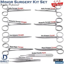 Minor Surgery Kit Set Of 10-PCS Surgical Dissection Tools Veterinary Instruments
