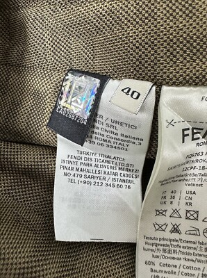 Authentic Fendi Zucca FF Logo Zip Skirt Mini Size 40 US6 S/M Authentic Fendi Zucca FF Logo Zip Skirt Mini Size 40 US6 S/M