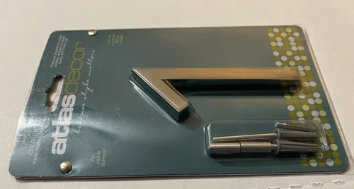 Atlas Decor House # "1" Avalon 4.5inch Tall - Brushed Nickel Plated & Lacquered - Picture 2 of 3