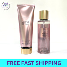 ORIGINAL Victoria's Secret Velvet Petals 8.4 oz Body Mist and Lotion NEW LOOK