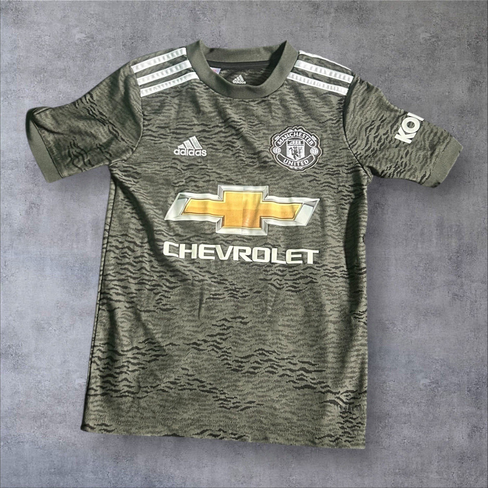 Manchester United Away Football Shirt 2020-2021 Jersey Adidas Soccer Young Sz XS