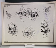 Vintage Spaulding Rogers Tattoo Flash 1684T 1990