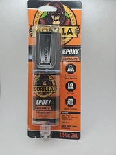 Gorilla Ultra Strength Epoxy Syringe 25 ml BLACK - NEW