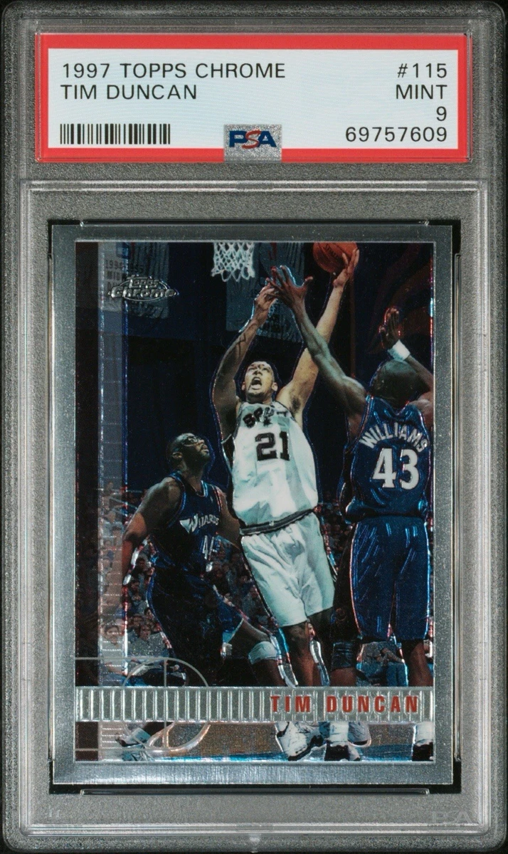 Topps Tim Duncan Basketball Rookie Sports Trading Cards for sale