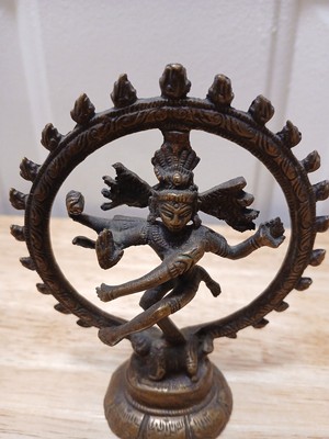 Vintage Brass Shiva Nataraja Lord of Dance Metal Sculpture Art Collectible Hindu