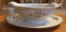 Vintage Rovix China Gravy Boat W/attached Underplate Made In Japan Post World Wa
