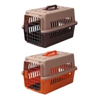 Dog Kennel, Hard Sided Pet Transport Crate, Airline Approved Metal Door, Travel