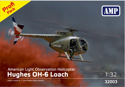 Hughes OH-6 Cayuse Profi Pack  (Plastic model kit) 1/32 AMP 32005
