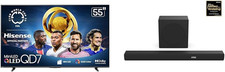 Hisense 55QD7QF Mini-Led 4K UHD Smart Fire TV AX3100Q 3.1Ch Sound Bar with Wirel