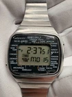 Vintage Seiko A708-5000 World Time Digital Watch, GMT World City Dial WORKING