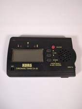 Korg CA-30 Black LCD Needle-Type Meter 480Hz Compact Chromatic Guitar Bass Tuner