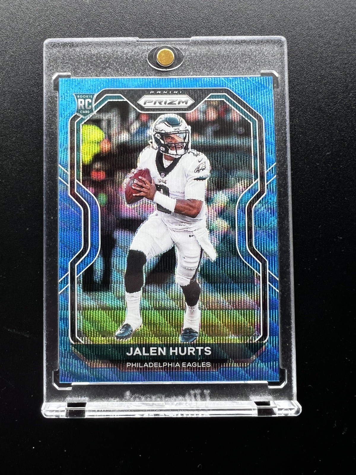 2020 Panini Prizm Blue Wave Prizm #/199 Jalen Hurts (RC) #343 Eagles
