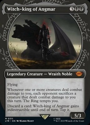 MTG Witch-king of Angmar - Foil - Showcase, The Lord of the Rings: Tales of Midd