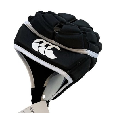 Canterbury Core Rugby gepolsterter Kopfschutz schwarz kleine Jugendliche XXS Neu!
