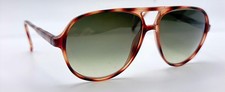 Vintage Kenmark Roger Tortoise Pilot Sunglasses W/ NEW LENSES Hong Kong