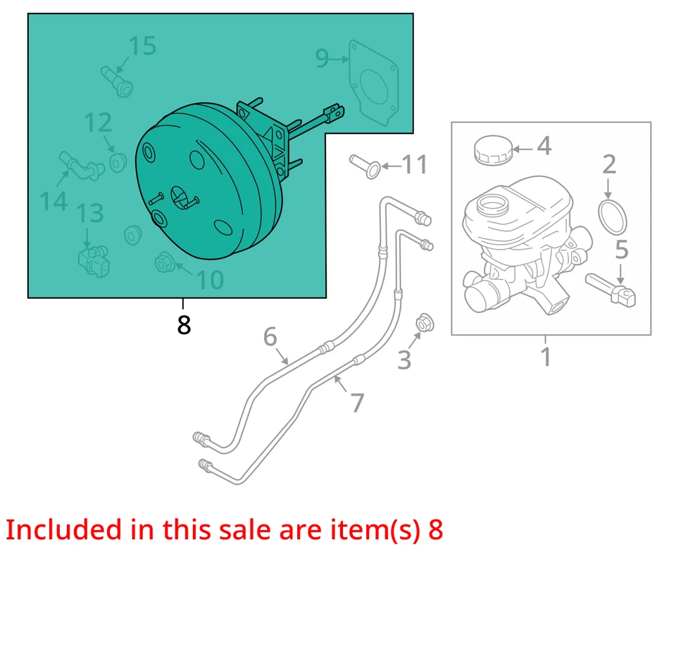 2019 Ford F150 Power Brake Booster OEM 147K Miles - LKQ398842938 - Image 4 of 4