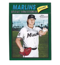 2026 Topps Heritage Ryan Weathers Dark Green Border #307
