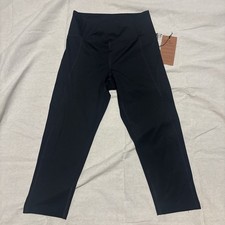 GIRLFRIEND COLLECTIVE Black High Rise Cropped Workout Leggings Medium New