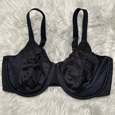 Wacoal 36DDD Bra Black Back Appeal 855303 Underwire Back Closure