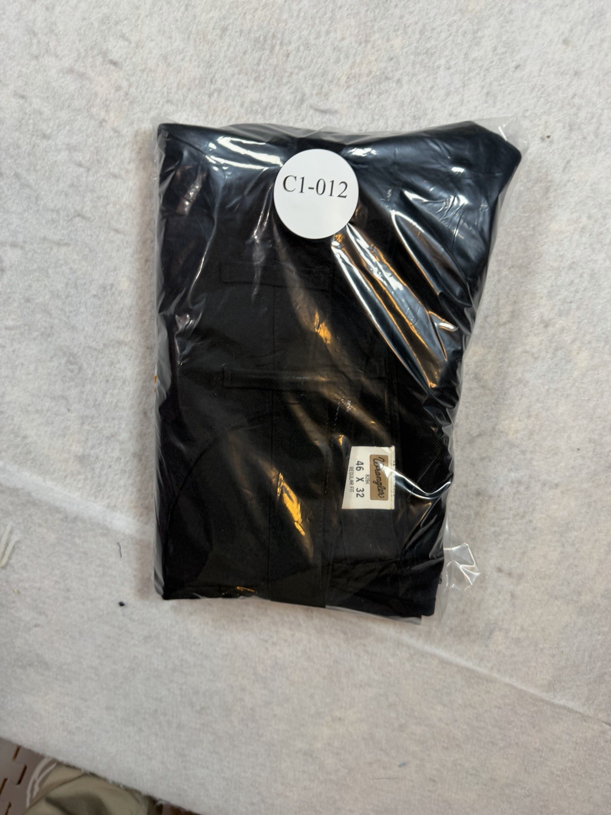 NWT Wrangler Wrancher Pants Black 46x32 82BK Polyester Men’s Dress Pant thumbnail 5