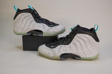 Nike Little Posite One Foamposite Platinum Tint Warped Grid CW1596 005  Size 7Y