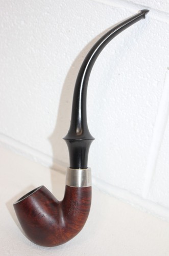 Pipa para fumar tabaco Wellington Jumbo FRENCH Briar Estate vástago doblado ¡guc! RARO!