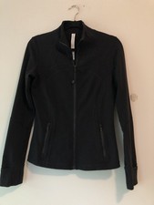 Lululemon Full Zip DEFINE Jacket Black Vented Cuffin Thumb Holes Sz S