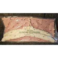 NEW  Vintage AVON Satin Luxury Clothes Hangers Set Of 2 Sealed in Package 1986