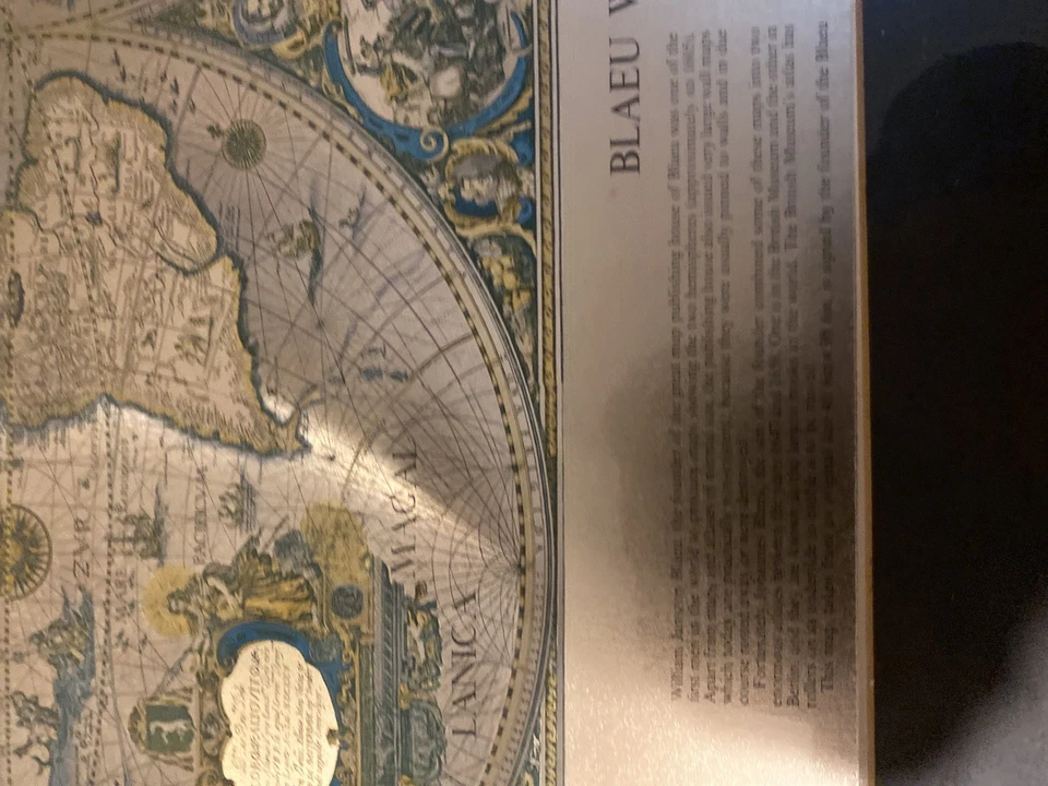 Blaeu Vintage Wall Map Framed Nova Totius Terrarium - Image 3 of 4