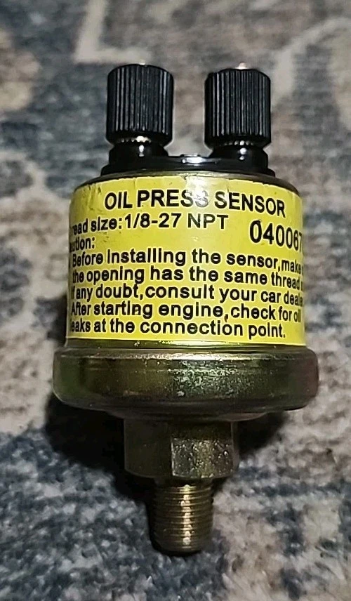 140 PSI 2'' 52mm Oil Pressure Gauge Meter 7 Color Car Digital LED& Sensor - Image 4 of 4