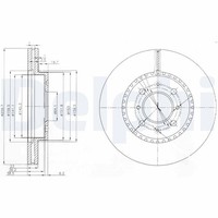 2X Bremsscheibe Delphi BG3965 FüR Ev Eu Ep Honda Civic 7 Hatchback Ctdi EP4 EU9