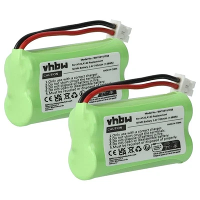VHBW 2x Batterie pour Siemens Gigaset AL110a A260 TRIO A265 A345 AL110 700mAh 2,4V
