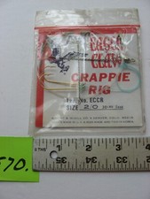 570) 2 Packs/ Vintage Genuine Crappie Leader Rigs Size 2/0 30 lb. test. No. ECCR