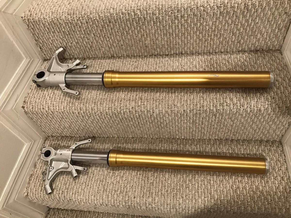 APRILIA RSV4 RR OEM FRONT FORKS SUSPENSION SET PAIR 895284 SACHS