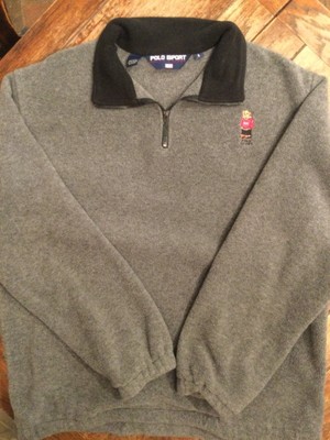 teddy bear half zip fleece