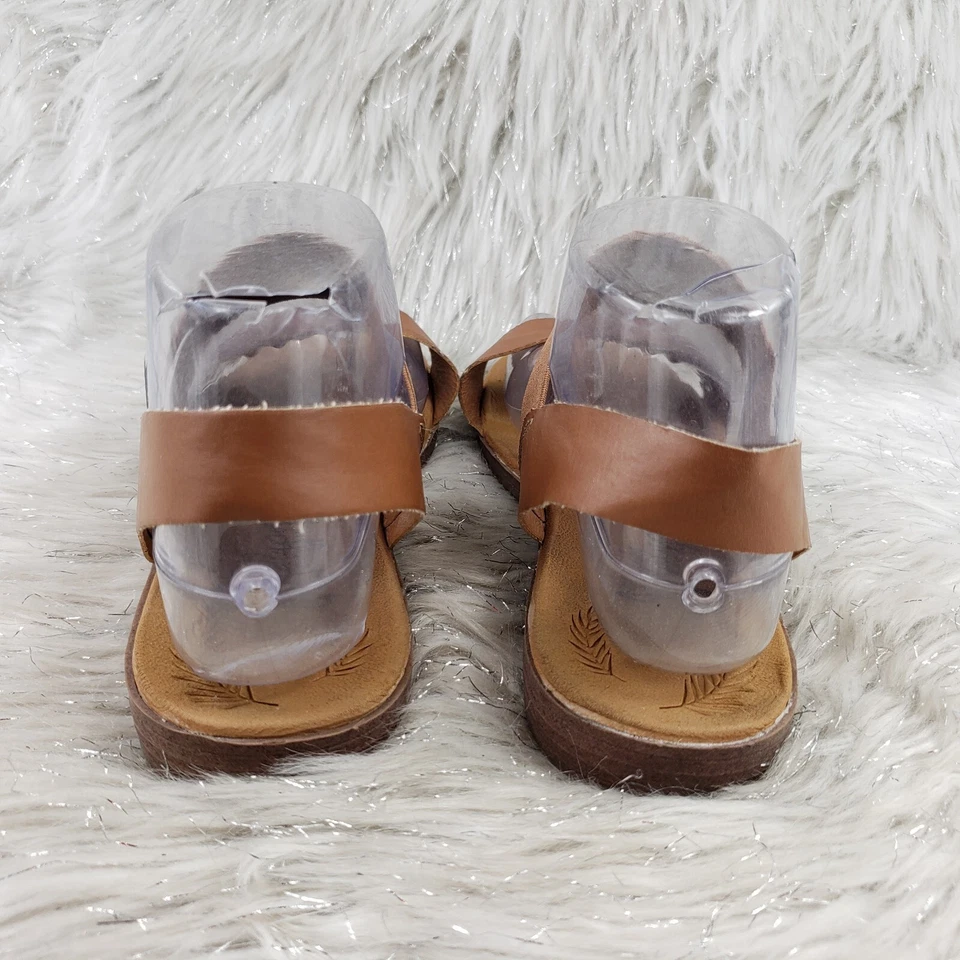 JELLYPOP Basic Brown Ankle Strap Sandals Womens Size 7 - Image 4 of 4