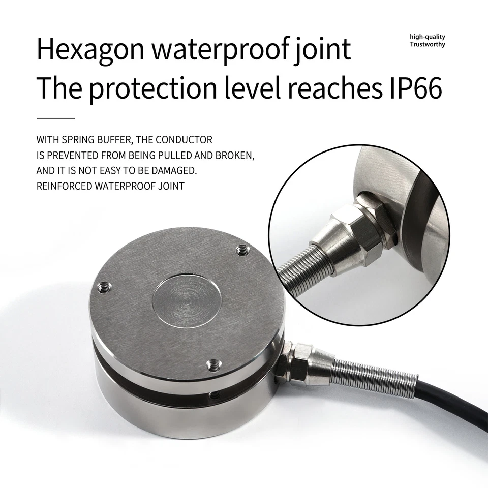 Load Cell Sensor + Indicator Display Test Compression Force Weight Pressure - Image 3 of 4
