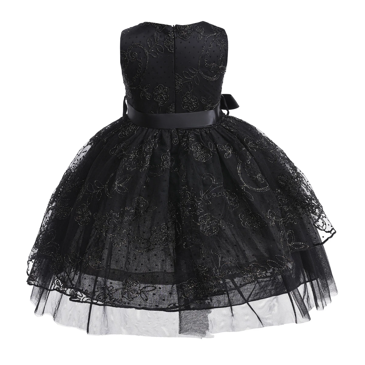 black prom dresses for 11 year olds Black Dress for Girls Ruffle Girls Tulle Dress Toddler Party Dress Dresses  for 10-12 year