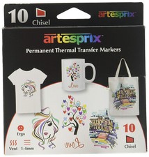 ARTSPRIX PERMANENT THERMAL TRANSFER MARKERS 10 COLORS