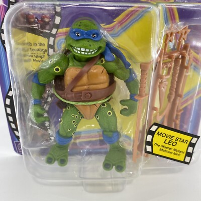 Playmates TMNT MOVIE STAR   LEONARDO Teenage Mutant Ninja Turtles Figure Retro