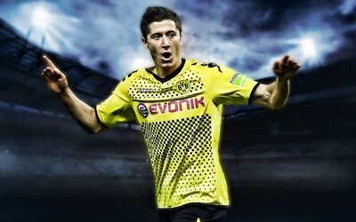 Großes A3 Robert Lewandowski Poster (nagelneu)