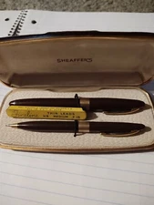 Schaefer's 1950s Fountain Pen With Pencil set 14k