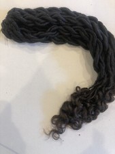 braided ponytail hair extension Brown