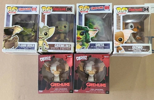 Funko Pop GIZMO #04 GRETA #609 FLASHING GREMLIN #610 - 06 & gizmo04