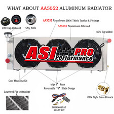 Aluminium Radiateur + Shroud Fan + Relay Pour Jeep Cherokee XJ 4.0L 1988-2001 MT