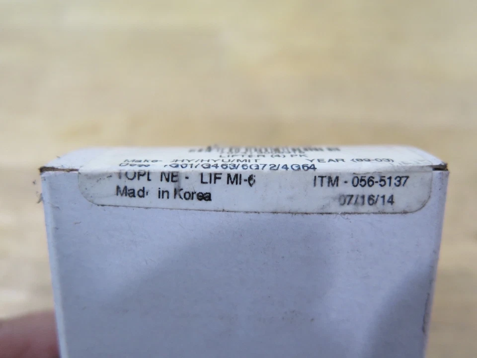 ITM L2250-4 Engine Valve Lifters L2250 Quantity 4 NOS (3A1-1) - Image 3 of 3