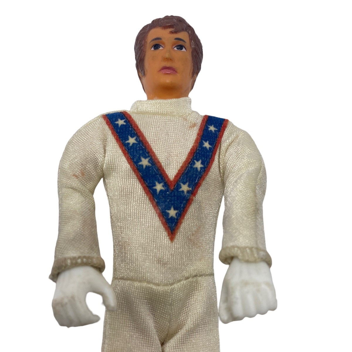Vintage Original Evel Knievel 7 In Evil Action Figure Stunt