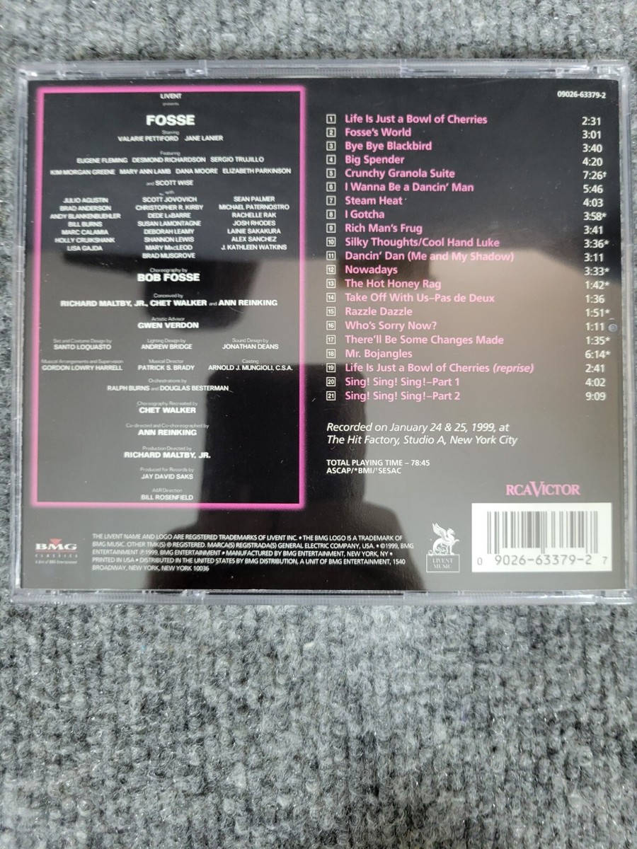 フォッシー」オリジナル・ブロードウェイ・キャスト盤CDFosse Bob