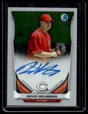 2014 Bowman Chrome Prospect Autographs David Holmberg Rookie Auto Cincinnati